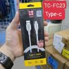 Cáp sạc nhanh 3A PISEN TC-FC23 type-c dây dù 1.2m chính hãng