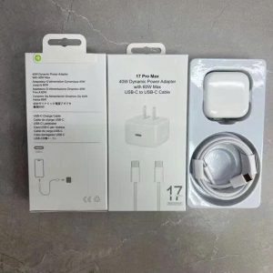 Bộ sạc nhanh 40W chân gập iphone 17 Pro Max full box dây dù type-c to type-c