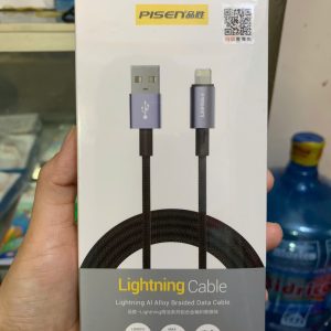 Cáp sạc nhanh 2.4A PISEN LT-AL19 lightning dây dù 1.2m chính hãng