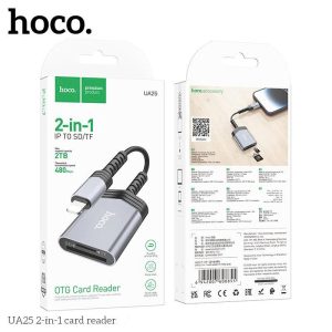 ĐẦU ĐỌC THẺ 2IN1 HOCO UA25 CỔNG LIGHTNING