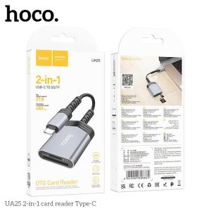 ĐẦU ĐỌC THẺ 2IN1 HOCO UA25 CỔNG TYPE-C