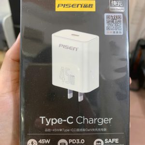 Cóc sạc nhanh 45W GAN PISEN CTW-CD01 cổng type-c chính hãng