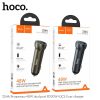 Cóc sạc xe hơi 48W HOCO Z54A PD30W + QC3.0 2 cổng (usb + type-c)
